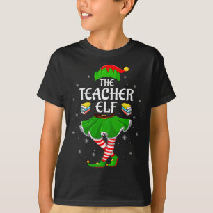 Weihnachtselfe Lehrerin Frauen Mädchen Familie Fra T-Shirt