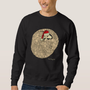Weihnachtselfe Pangolin bedrohte Tierart Aktivismu Sweatshirt