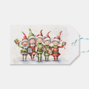 Weihnachtselfen Geschenkanhänger