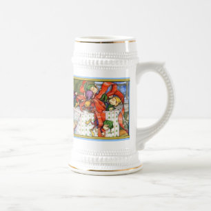 Weihnachtselfen Tasse/Stein Bierglas