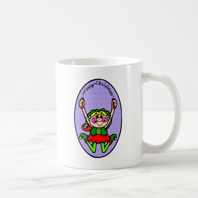 Weihnachtselve Kaffeetasse (Rechts)