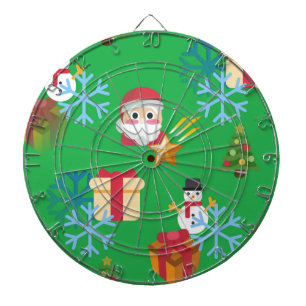 Weihnachtsemoji Dartscheibe