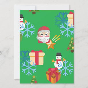 Weihnachtsemoji Feiertagskarte