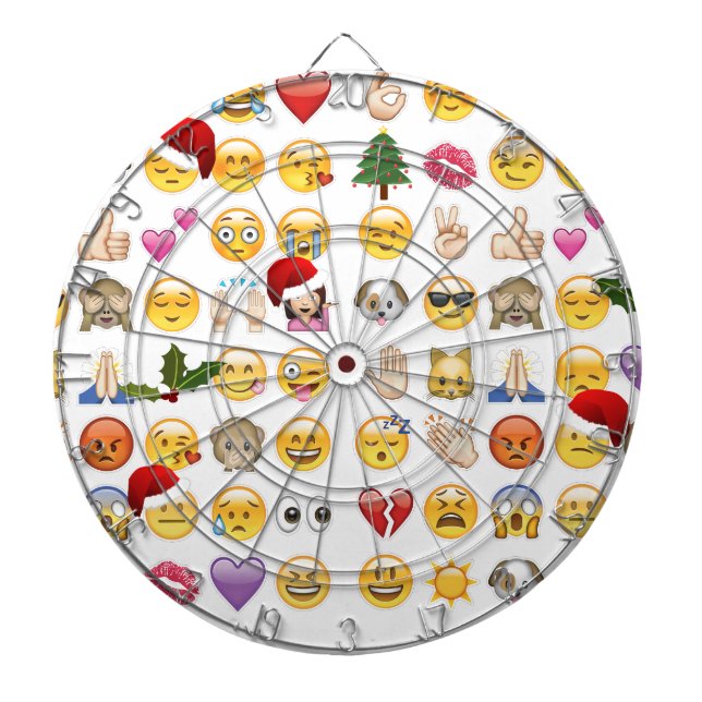Weihnachtsemojis Dartscheibe (vorne)