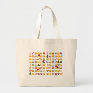 Weihnachtsemojis Jumbo Stoffbeutel