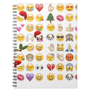 Weihnachtsemojis Notizblock
