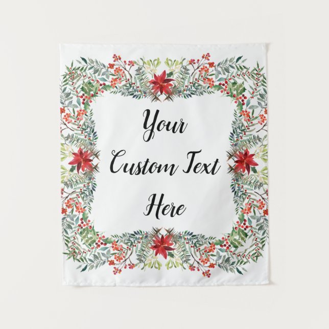 Weihnachtsempfangsstand Foto Stand Wandteppich (Vorderseite)