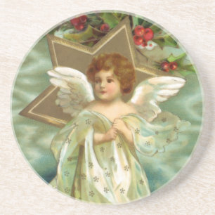 Weihnachtsengel-Auflage aus Vintage-Zeit Untersetzer