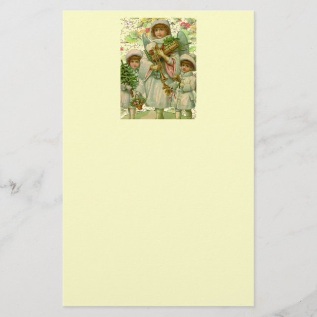 Weihnachtsengel Briefpapier (Vorderseite)