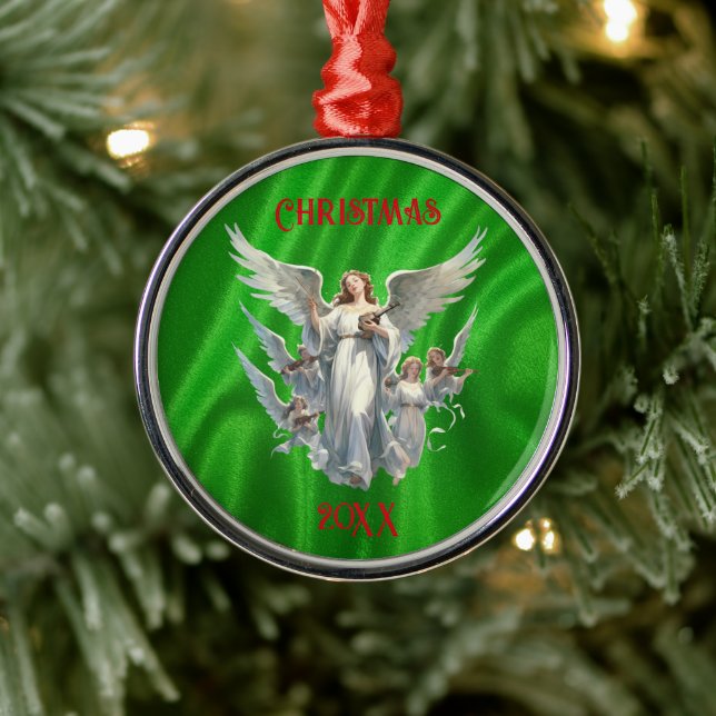 Weihnachtsengel-Chor Ornament Aus Metall (Baum)