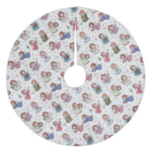 Weihnachtsengel Fleece Weihnachtsbaumdecke