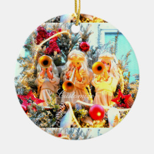 Weihnachtsengel individuell angepasst keramik ornament