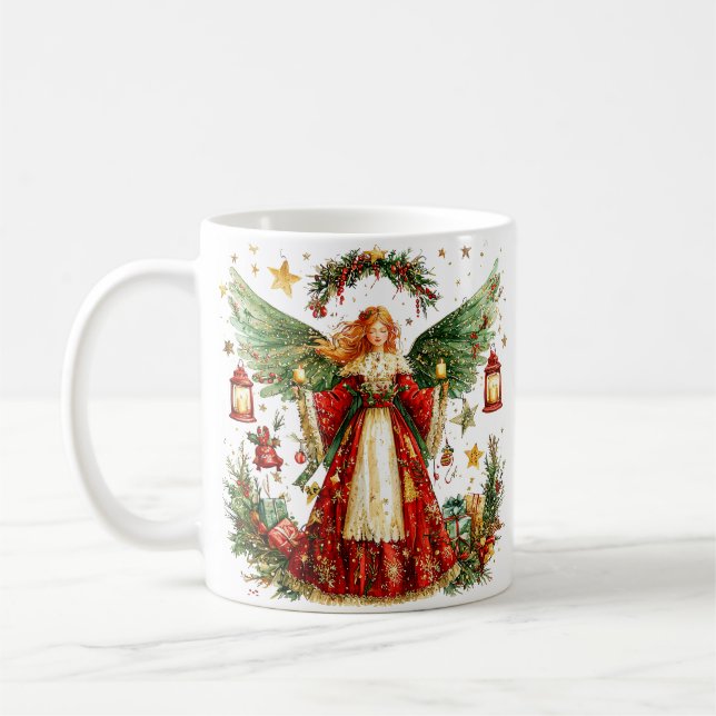 Weihnachtsengel Kaffeetasse (Links)