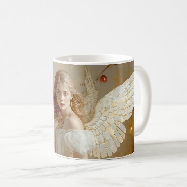 Weihnachtsengel  kaffeetasse (VorderseiteRechts)
