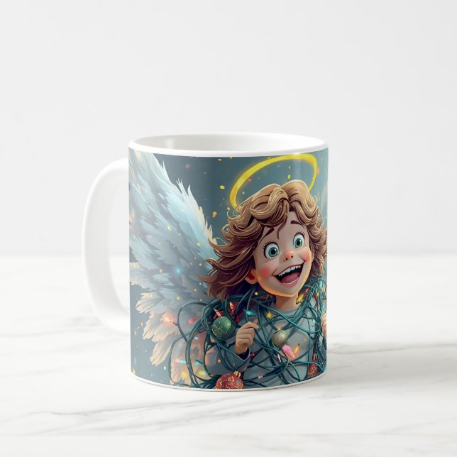 Weihnachtsengel  kaffeetasse (Vorderseite Links)