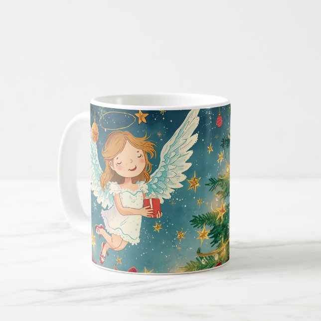 Weihnachtsengel  kaffeetasse (Vorderseite Links)