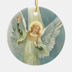 Weihnachtsengel Keramikornament
