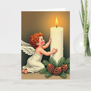Weihnachtsengel-Lichtkarte Karte