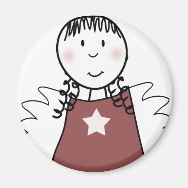 Weihnachtsengel Magnet (Vorne)
