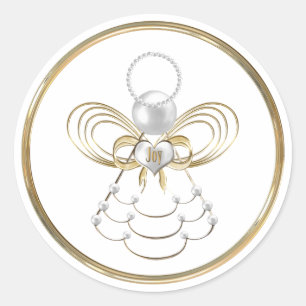 Weihnachtsengel mit Joy Sticker