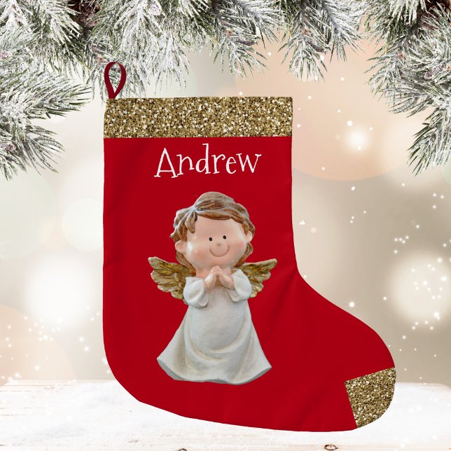 Weihnachtsengel mit Namen  Großer Weihnachtsstrumpf (Christmas Angel With Name )