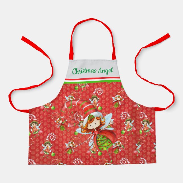 Weihnachtsengel Schürze (Vorderseite)