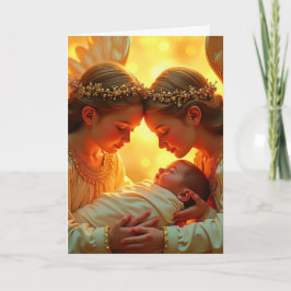 WeihnachtsEngel und Jesus-Faltenkarte Karte