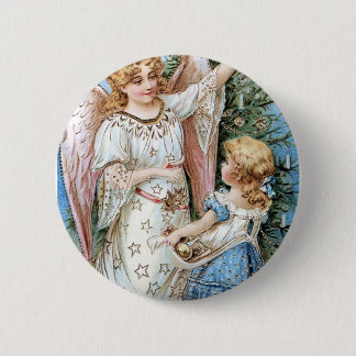 Weihnachtsengel und -kind button