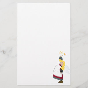 Weihnachtsengels-Briefkopf/Briefpapier Briefpapier