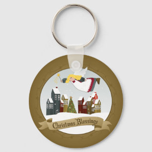 Weihnachtsengels-Schlüsselkette Schlüsselanhänger