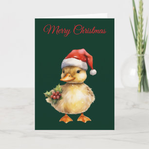 Weihnachtsente Feiertagskarte