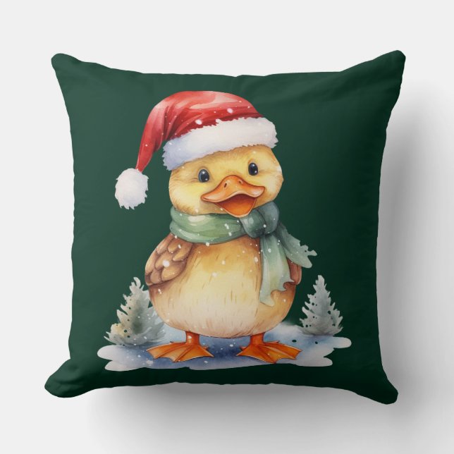 Weihnachtsente Kissen (Vorderseite)