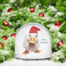 Weihnachtsente Schneekugel
