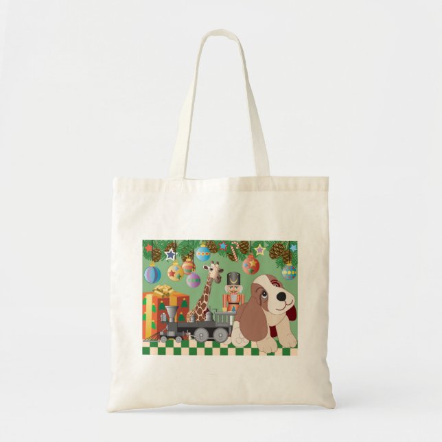 Weihnachtsentwurfs-Budget-Tasche Tragetasche (Vorne)