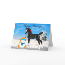 Weihnachtsentwurfs-Fohlen-und