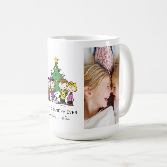 Weihnachtserden | Bestes Opa-Foto je Kaffeetasse (VorderseiteRechts)