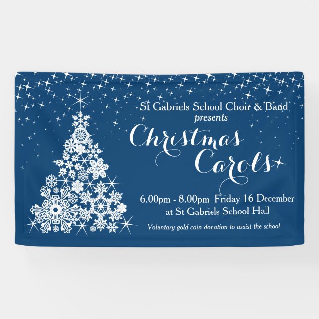 Weihnachtsereignisschein-Baumfahne Banner (Horizontal)