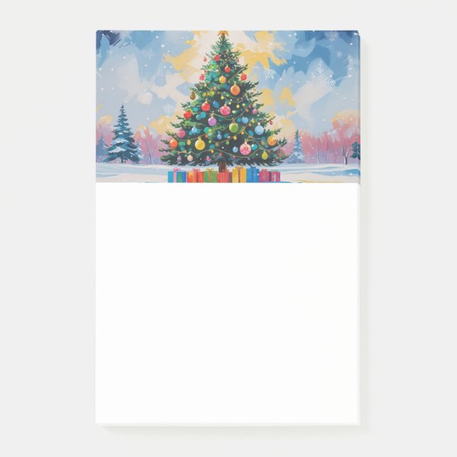 Weihnachtserinnerungen Whiteboard Post-it Klebezettel (Vorderseite)
