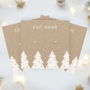 Weihnachtserscheinungskarte Quadratische Visitenkarte