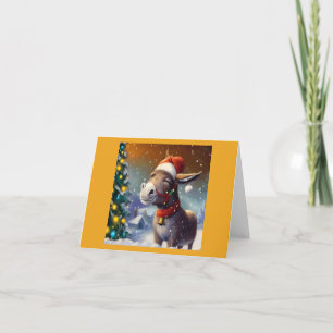 Weihnachtsesel 1 feiertagskarte