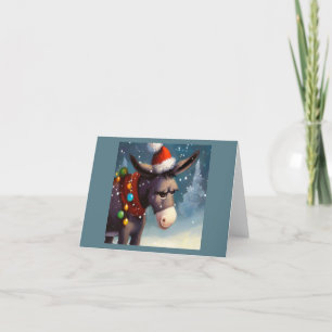 Weihnachtsesel 2 feiertagskarte