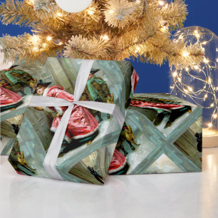 Weihnachtsessen 3 Viktorianisches Wrackpapier Geschenkpapier