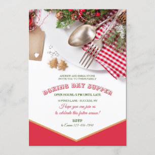 Weihnachtsessen Boxing Day Einladung