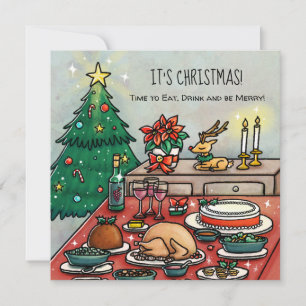 Weihnachtsessen Einladung