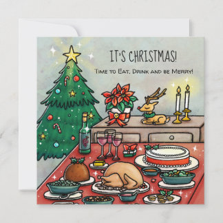 Weihnachtsessen Einladung