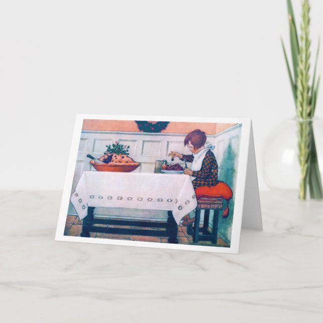 Weihnachtsessen, Jessie Willcox Smith Karte (Vorderseite)