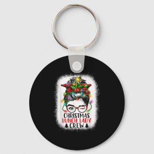 Weihnachtsessen Lady Crew Messy Bun Women Christma Schlüsselanhänger