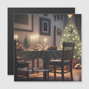 Weihnachtsessen Magnetkarte