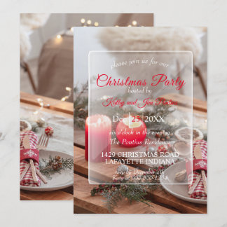 Weihnachtsessen/Party Einladung