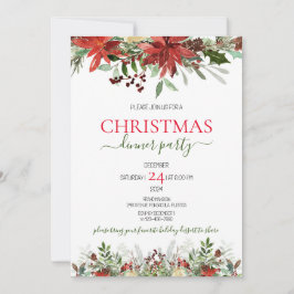 Weihnachtsessen Party Einladung